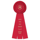 Shannon 3 Rosette Award Ribbon 5" Top