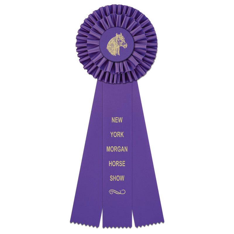 Kerry 3 Rosette Award Ribbon, 5-1/2" Top