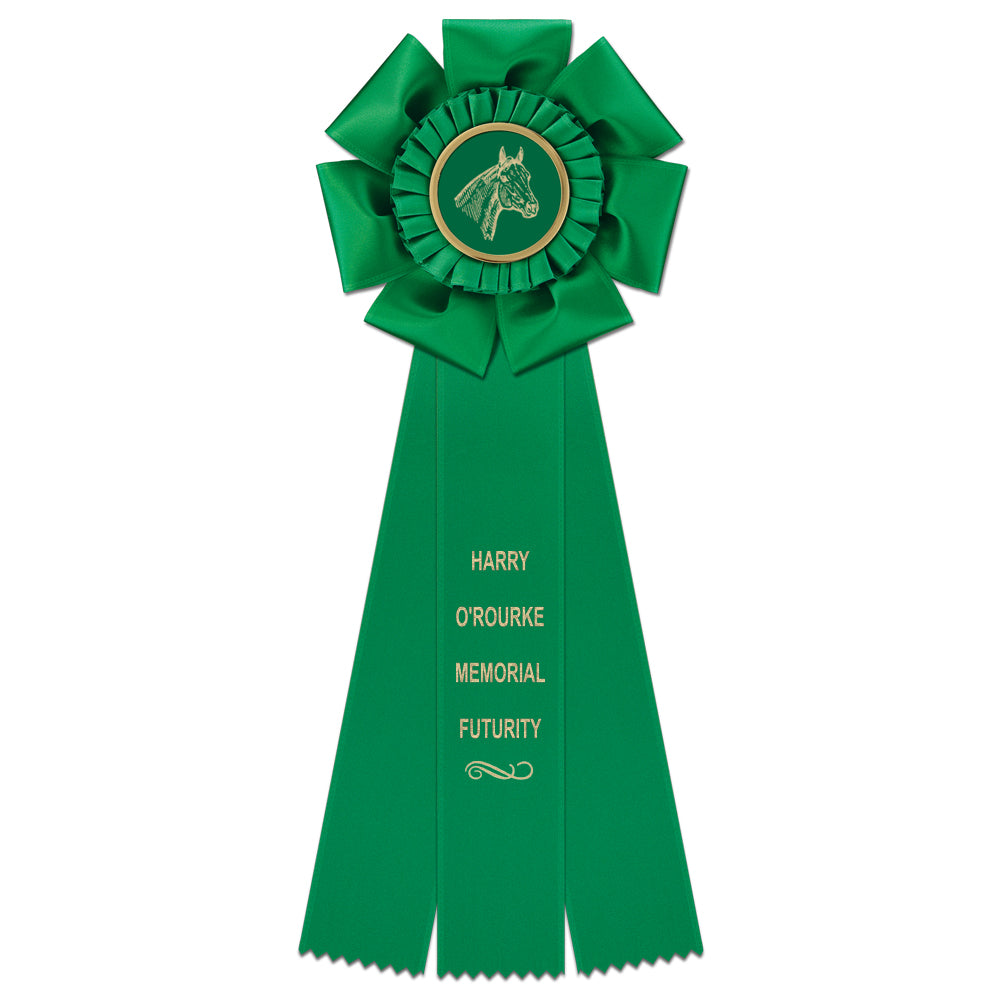 Peerless 3 Rosette Award Ribbon 5-1/2