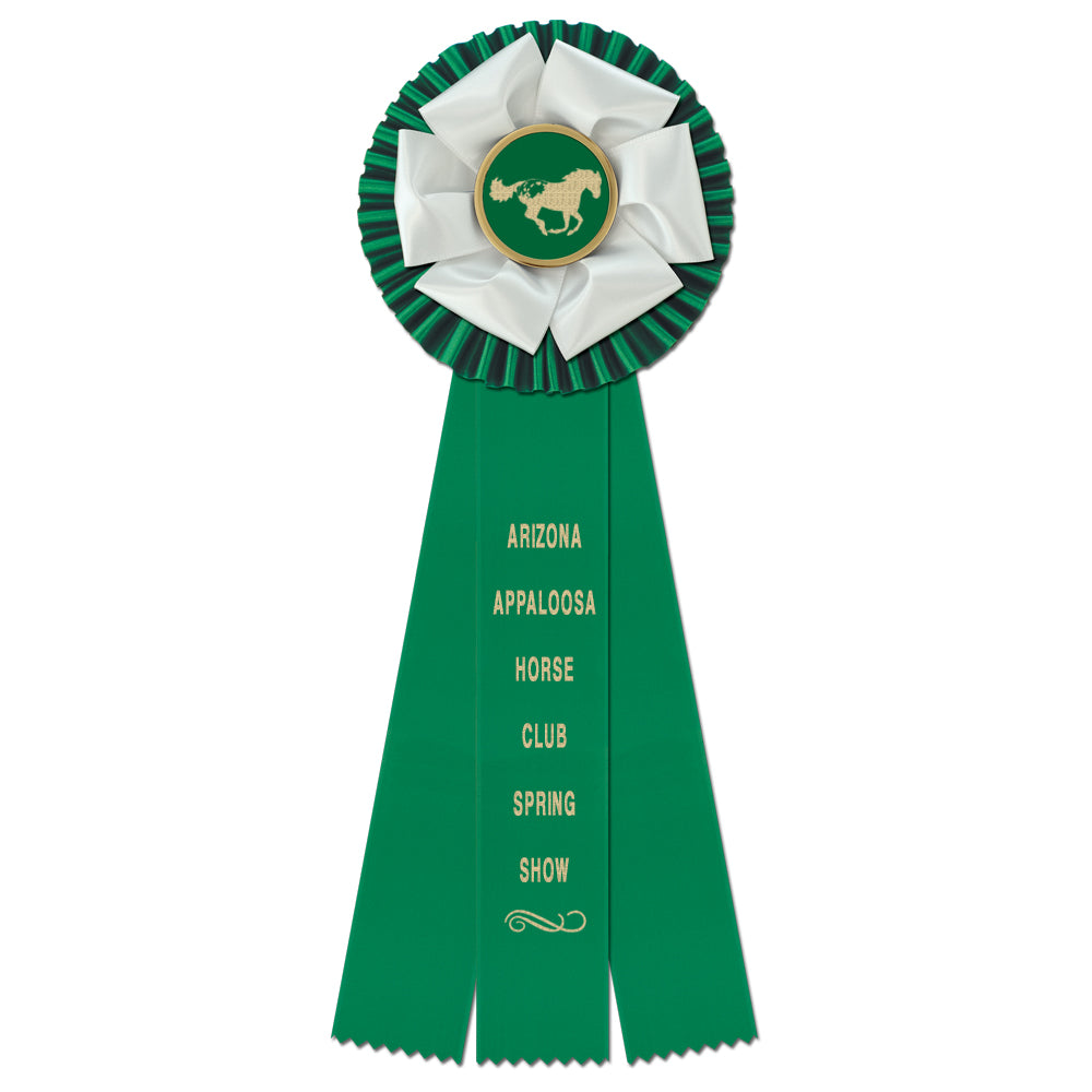 Duke 3 Rosette Award Ribbon, 5-1/2