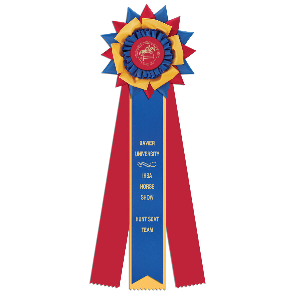 Amesbury 3 Rosette Award Ribbon, 6