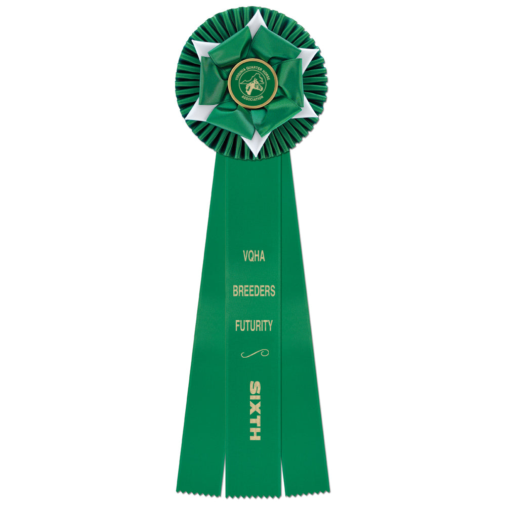 Wheaton 3 Rosette Award Ribbon 6-1/2