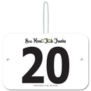 Custom Indurotec™ Full Color Large Rectangular Exhibitor Number With Hook