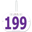 Custom Indurotec™ Full Color Large Oval Exhibitor Number With Hook