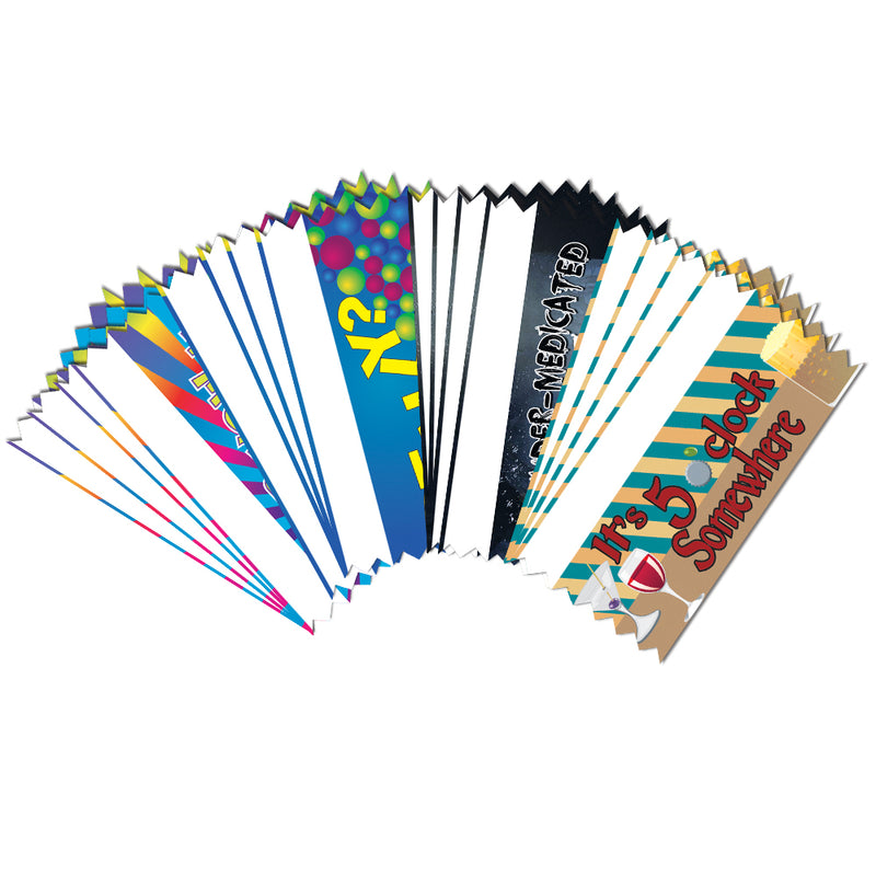Stock Multicolor Tape Top Fun At Work Award Ribbons Variety Pack