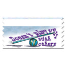 Stock Multicolor Tape Top Doesn't Play Well With Others Ice-Breaker Award Ribbon