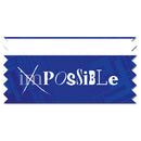 Stock Multicolor Tape Top Impossible Ice-Breaker Award Ribbon