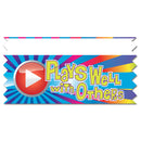 Stock Multicolor Tape Top Plays Well With Others Ice-Breaker Award Ribbon