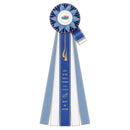 Jersey 5 Rosette Award Ribbon, 6-1/2" Top