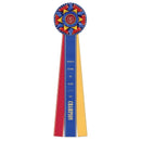 Kennet 3 Rosette Award Ribbon, 6-1/2" Top