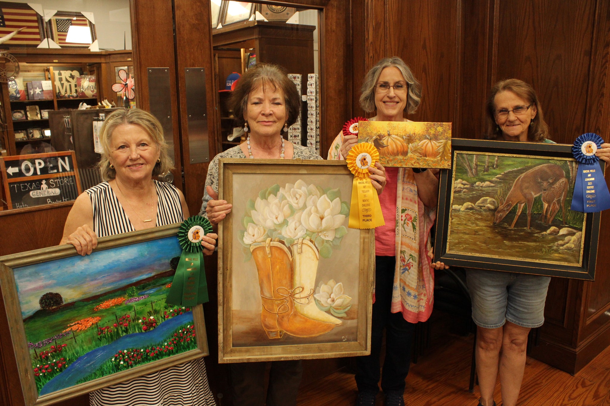 Luxury 3 Rosette Award Ribbon 4-1/2