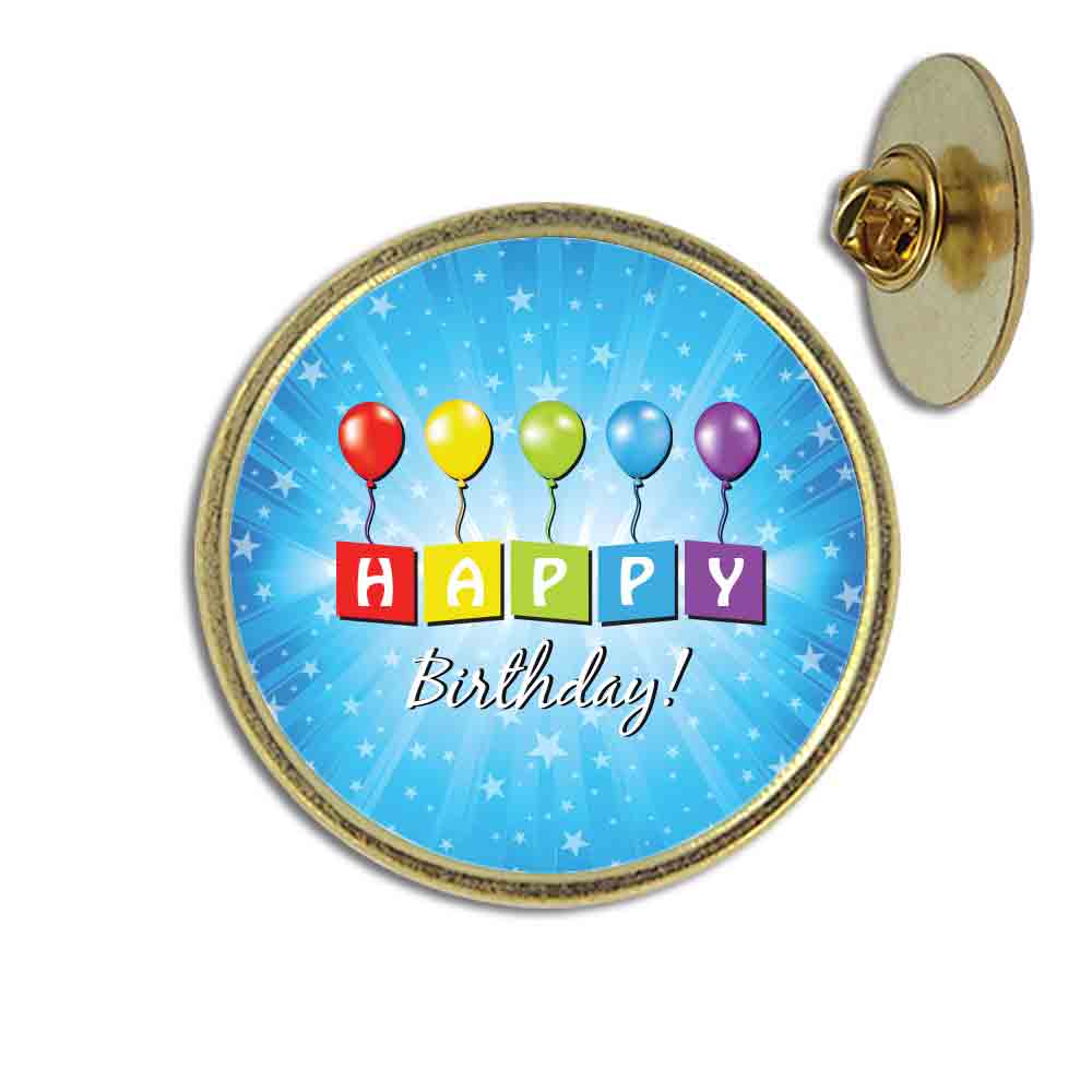 Happy Birthday Lapel Pin | Hodges Badge Company
