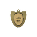2-3/4" Custom MS14 Mega Shield Award Medals With Specialty Satin Neck Ribbon