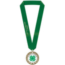 2-3/4" Custom RS14 Award Medal With Satin Neck Ribbon
