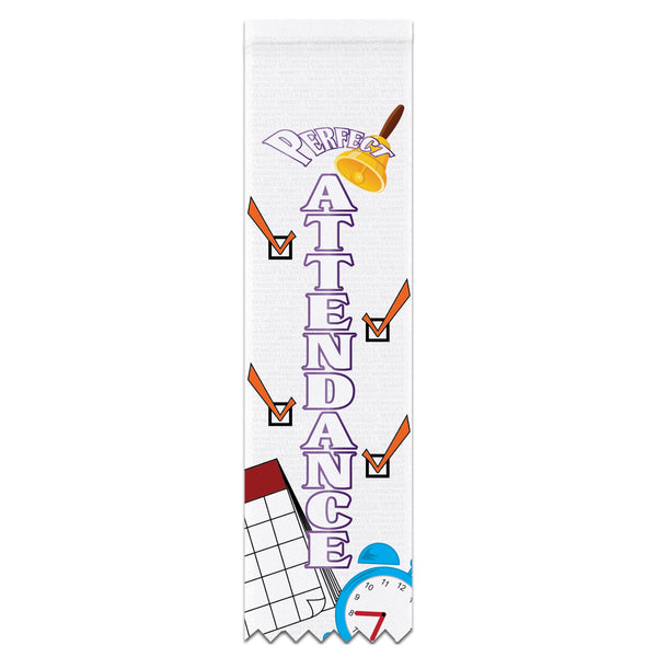 1-5/8" x 6" Custom Multicolor Hemmed Top Award Ribbon