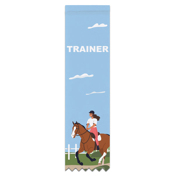 1-5/8" x 6" Custom Multicolor Hemmed Top Award Ribbon