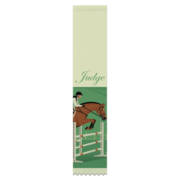 2" x 10" Custom Multicolor Hemmed Top Award Ribbon