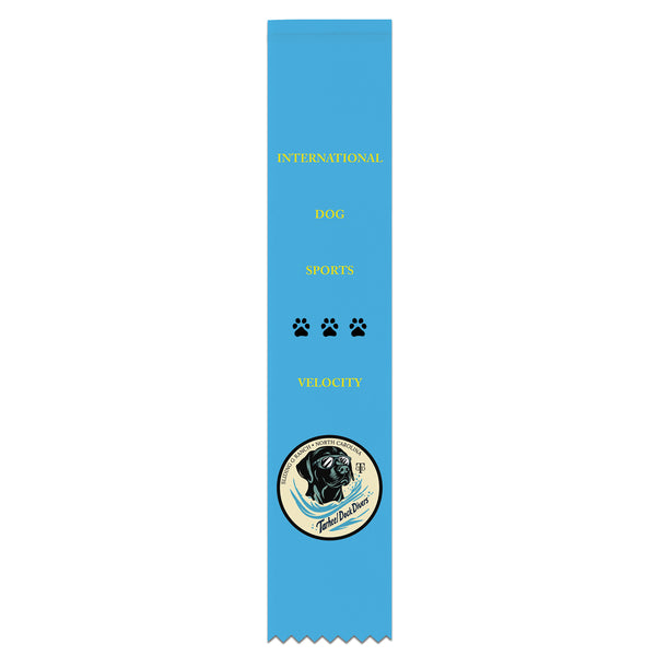 2" x 10" Custom Multicolor Hemmed Top Award Ribbon