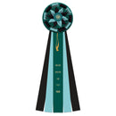 Newton 5 Rosette Award Ribbon, 7" Top