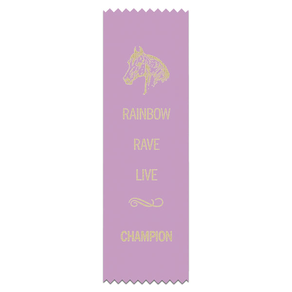 2-1/2" x 8" Custom Pinked Top Award Ribbon