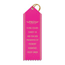 2" x 6" Custom Point Top Award Ribbon With Border