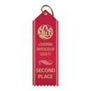 2" x 6" Custom Point Top Award Ribbon With Border