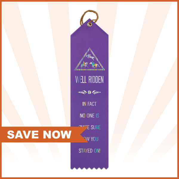 2" x 8" Custom Point Top Award Ribbon  - 15% OFF + FREE NEW CUSTOM LOGO/DESIGN - SALE