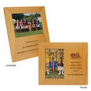 4" X 6" Red Alder Picture Frame Engraved.