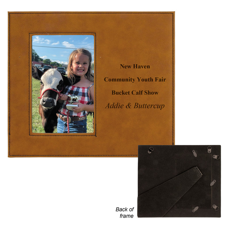 4" X 6" Leatherette Picture Frame