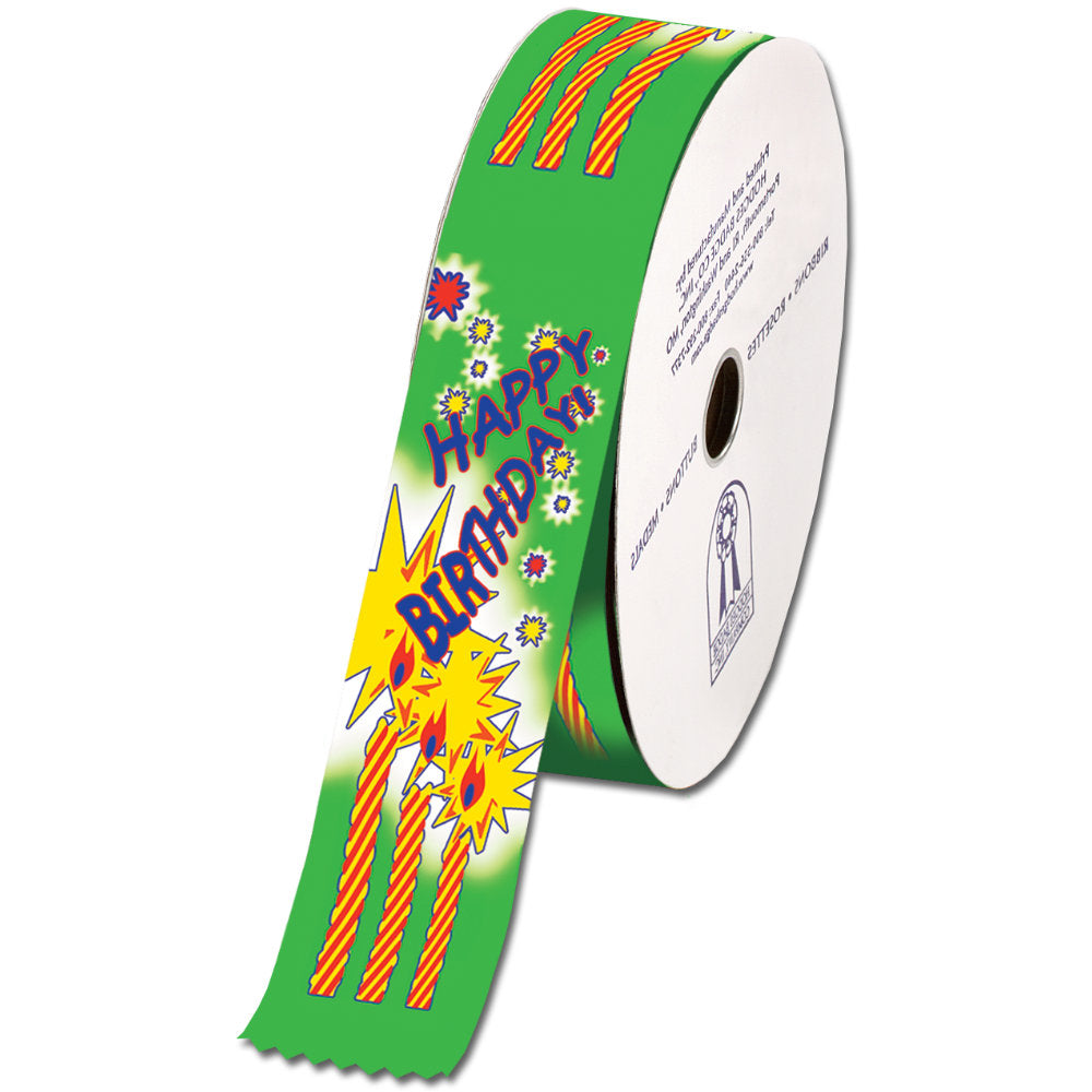 Happy Birthday Award Ribbon Rolls | Award Ribbons | Hodges Badge Co.