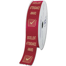 2" x 100 Yards Stock Attendance Award Ribbon Roll