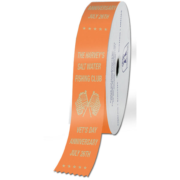 1-5/8" X 100 Yards Custom Award Ribbon Roll