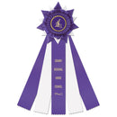 Finchley 5 Rosette Award Ribbon, 5-1/2" Top
