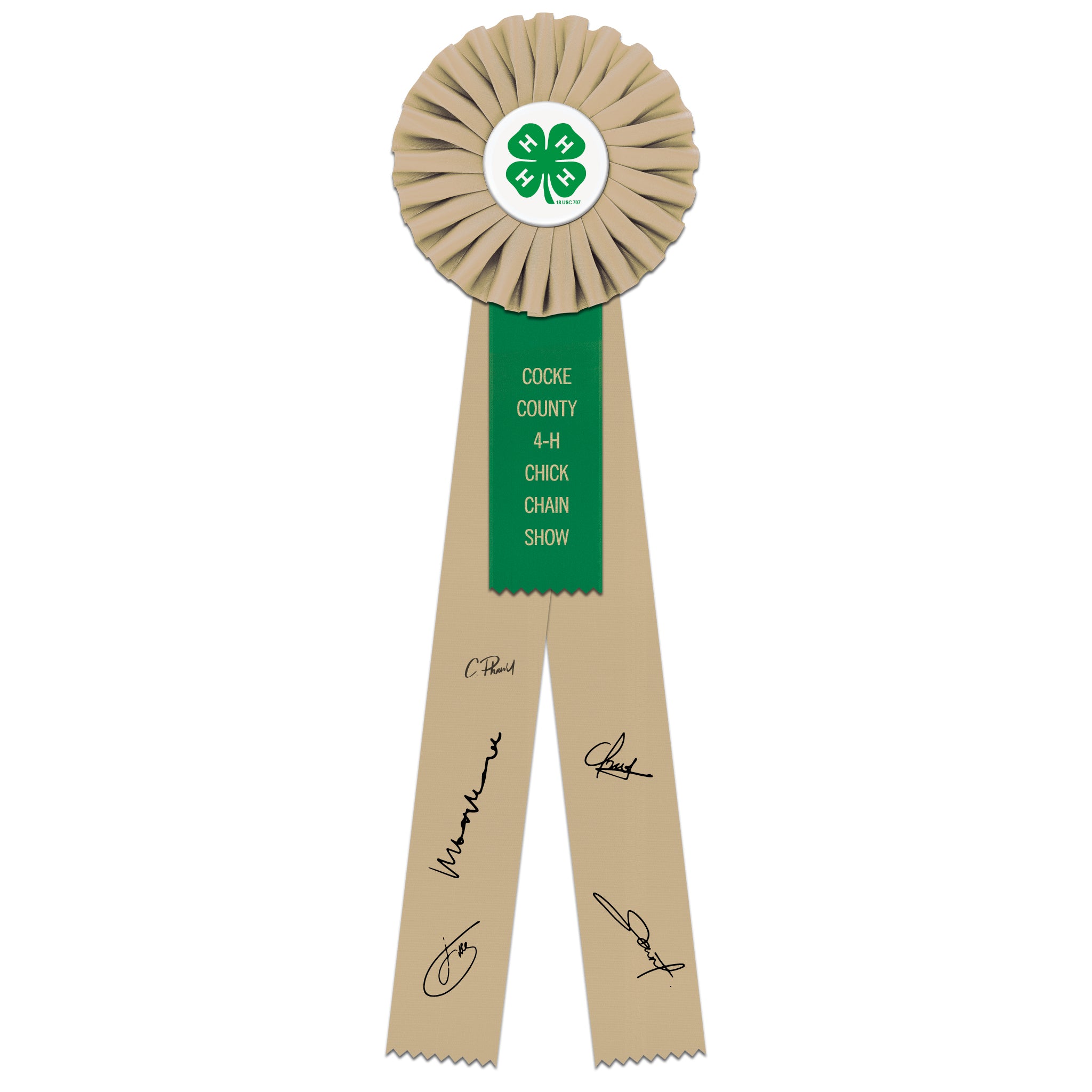 Signature Rosette Award Ribbon, 5