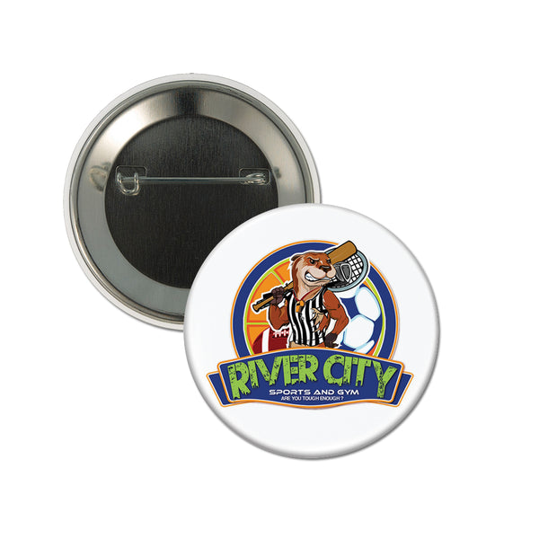 1-3/4" Custom Button With Pin