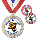 2-3/4” Custom GGM Award Medal With Millennium Neck Ribbon