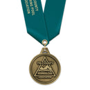 1-3/4" HL Custom Award Medal With Satin Neck Ribbon