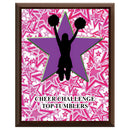 9" x 12" Custom Cherry Plaque With Full Color Imprint