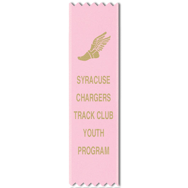 1-5/8" x 6" Custom Pinked Top Award Ribbon