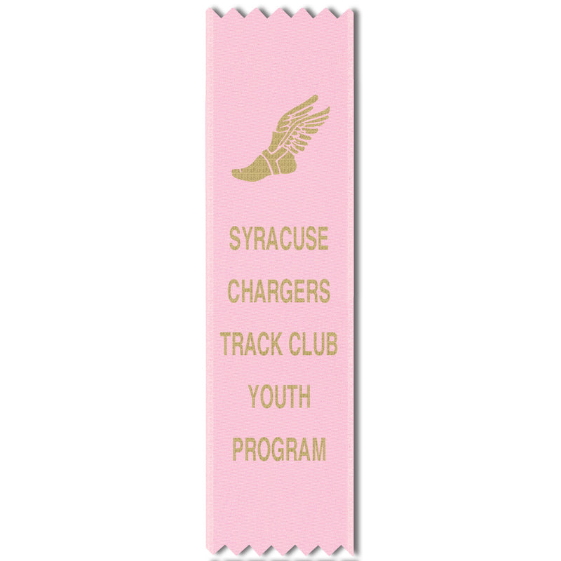 1-5/8" x 6" Custom Pinked Top Award Ribbon