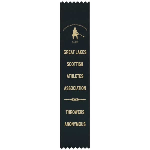 2-1/2" x 8" Custom Pinked Top Award Ribbon