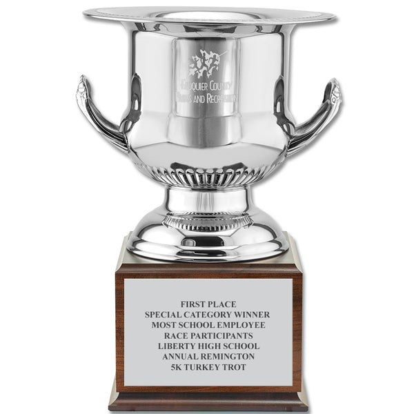 13-3/4" Wine Cooler Award Trophy With Cherry Base