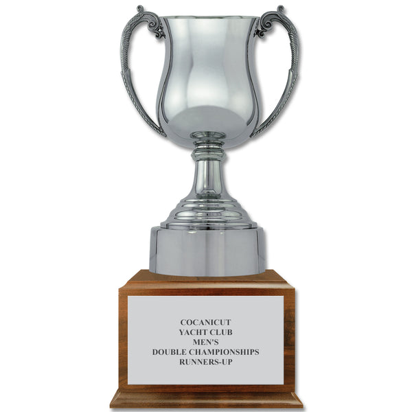 17-1/4" Georgian Award Cup With Cherry Base