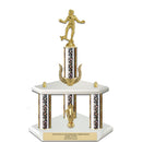 15" White Finished Award Trophy With Wreath And Trim - Hodges Badge Company, Inc.