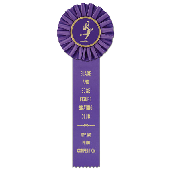 Custom Rosette Award Ribbons for Winners - Hodges Badge Company