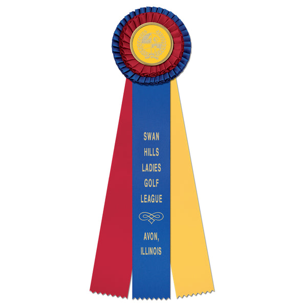 Custom Rosette Award Ribbons for Winners - Hodges Badge Company