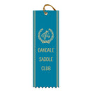 2" x 6" Custom Square Top Award Ribbon With Border