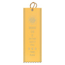 2" x 6" Custom Square Top Award Ribbon With Border