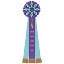 Stafford 3 Rosette Award Ribbon, 8" Top