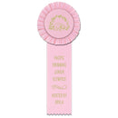Little Rose 1 Rosette Award Ribbon, 3" Top